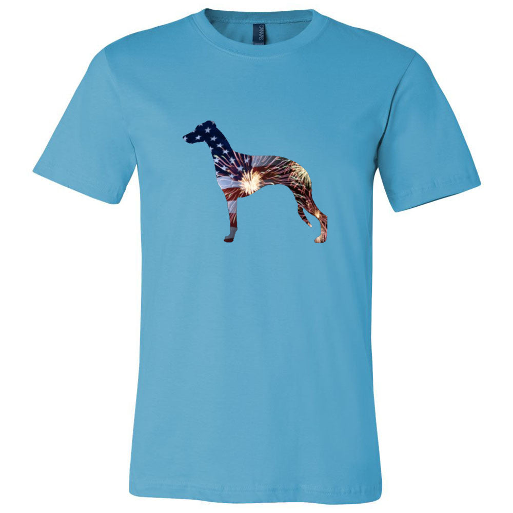 Patriotic Whippet Unisex Short Sleeve Jersey Tee