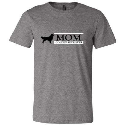 Golden Retriever Mom Black Unisex Short Sleeve Jersey Tee