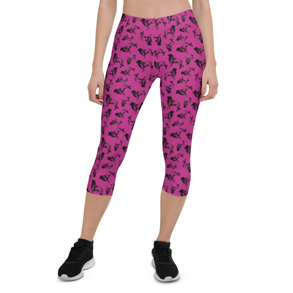 Leonberger Silhouette Capri Leggings