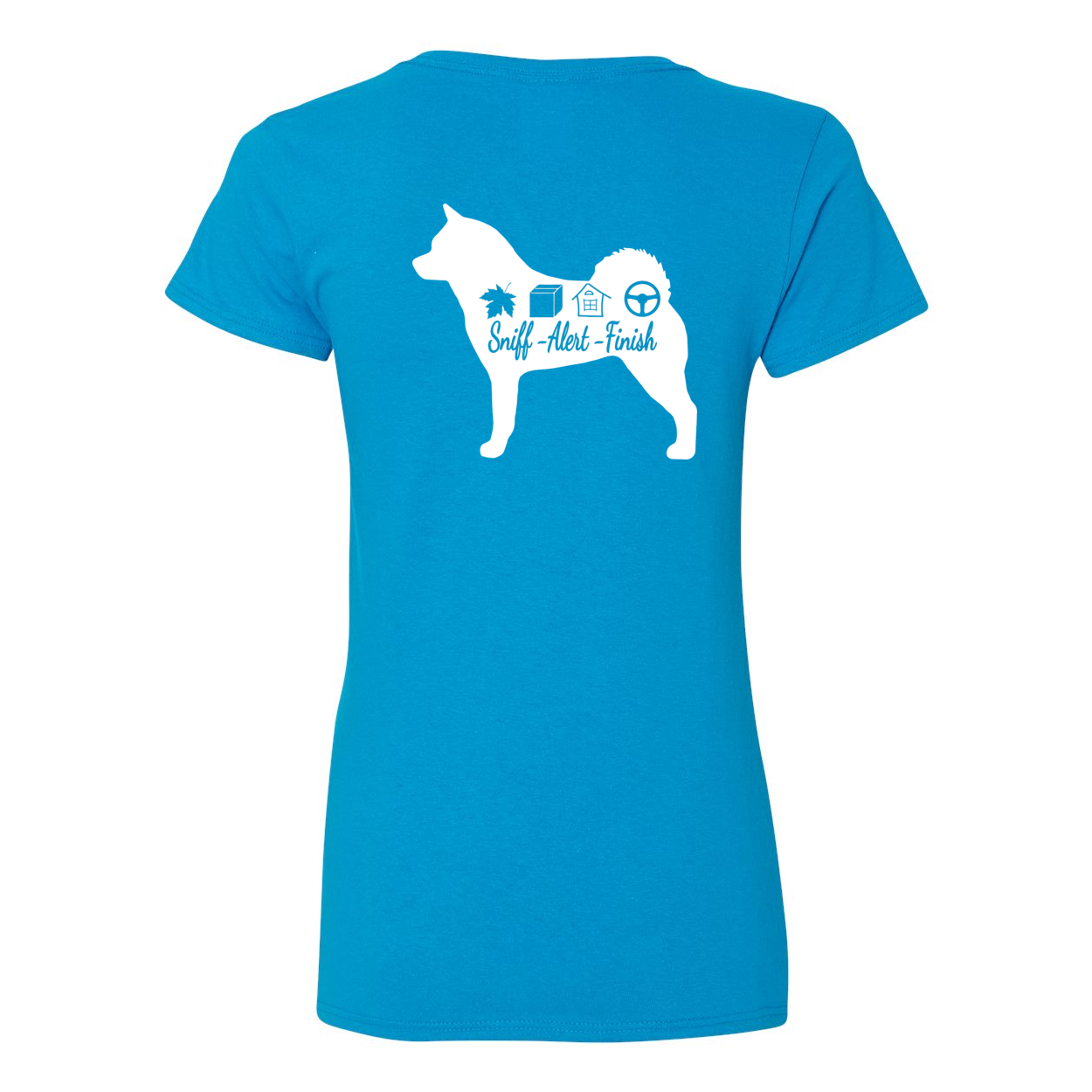 Akita Scent F/B Women's V-Neck T-Shirt