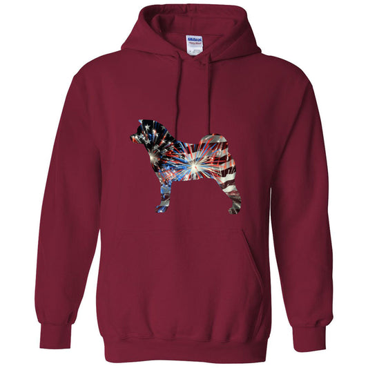 Patriotic Akita Gildan Unisex Heavy Blend Hooded Sweatshirt