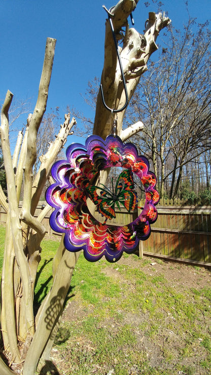 Flower and Butterfly Wind Spinners