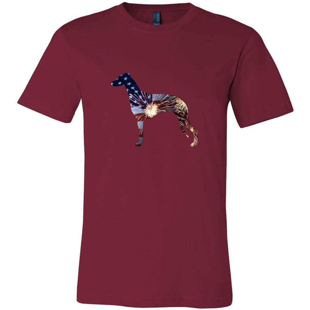 Patriotic Whippet Unisex Short Sleeve Jersey Tee