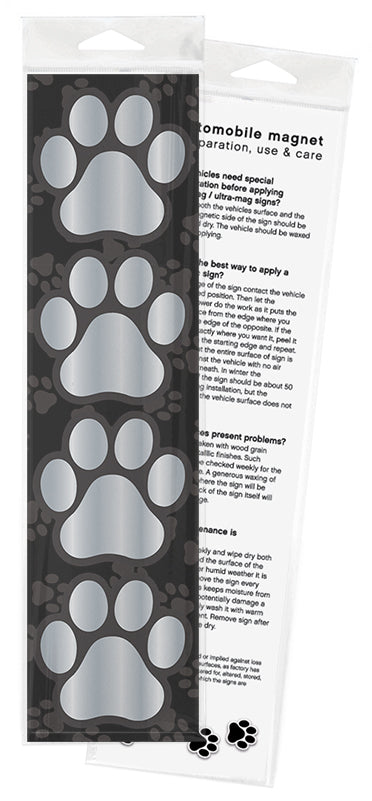 Magnet Pack  4 3" Paws