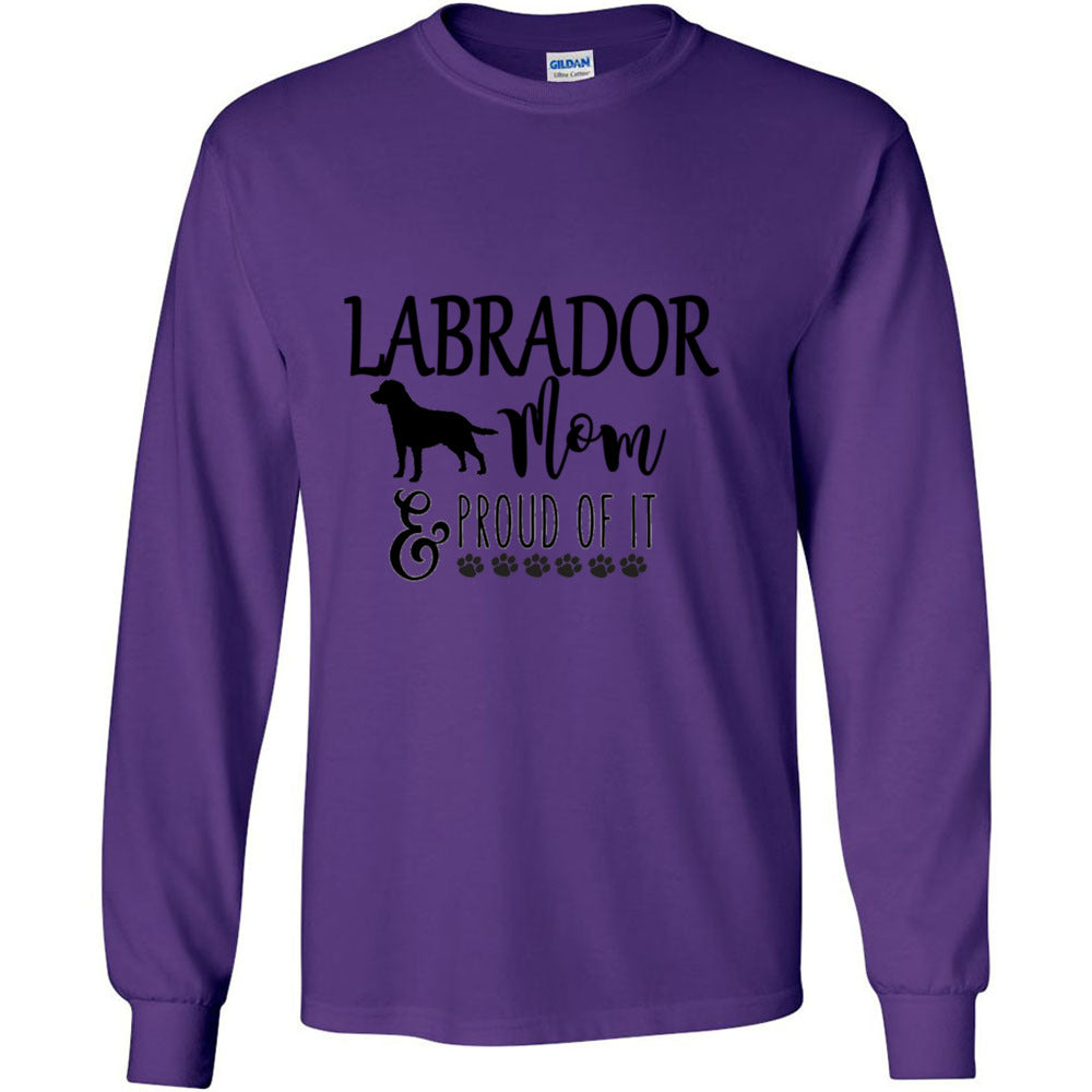 Labrador Proud of It (Mom) Gildan LS