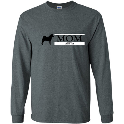 Akita Mom Black Ultra Cotton Long Sleeve T-Shirt