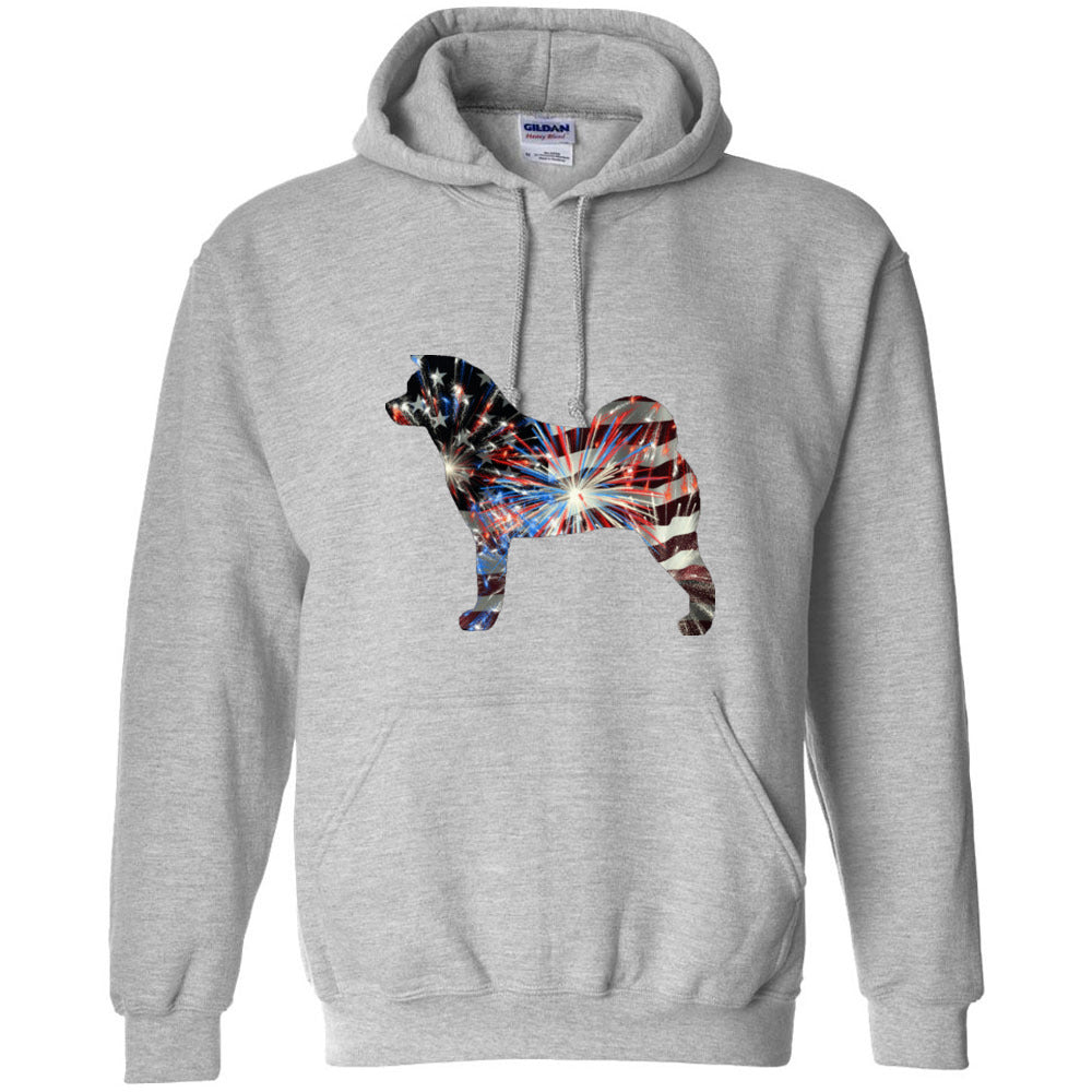 Patriotic Akita Gildan Unisex Heavy Blend Hooded Sweatshirt