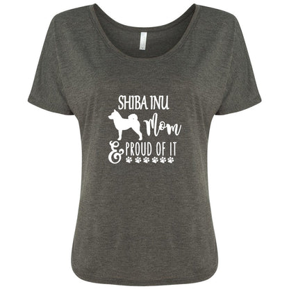 Shiba Mom Proud Women's Slouchy Tee