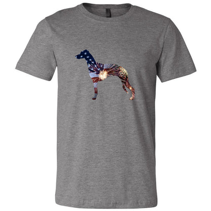 Patriotic Whippet Unisex Short Sleeve Jersey Tee