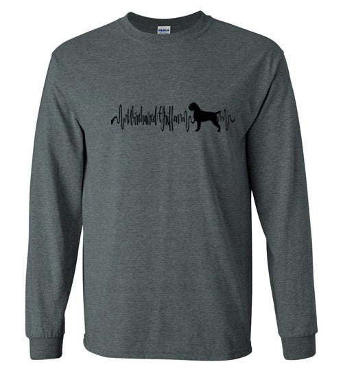 Wiredhair Griffon Heartbeat Long Sleeve Shirt Black Lettering