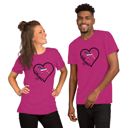 Whippet Heart USA Short-Sleeve Unisex T-Shirt