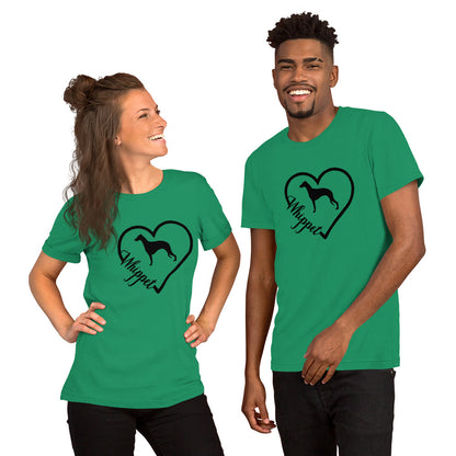 Whippet Heart Short-Sleeve Unisex T-Shirt