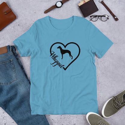 Whippet Heart Short-Sleeve Unisex T-Shirt