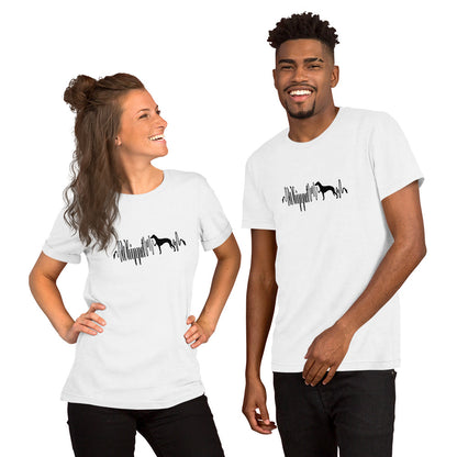 Whippet Heartbeat Short-Sleeve Unisex T-Shirt