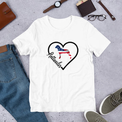 Rottweiler Heart USA Short-Sleeve Unisex T-Shirt