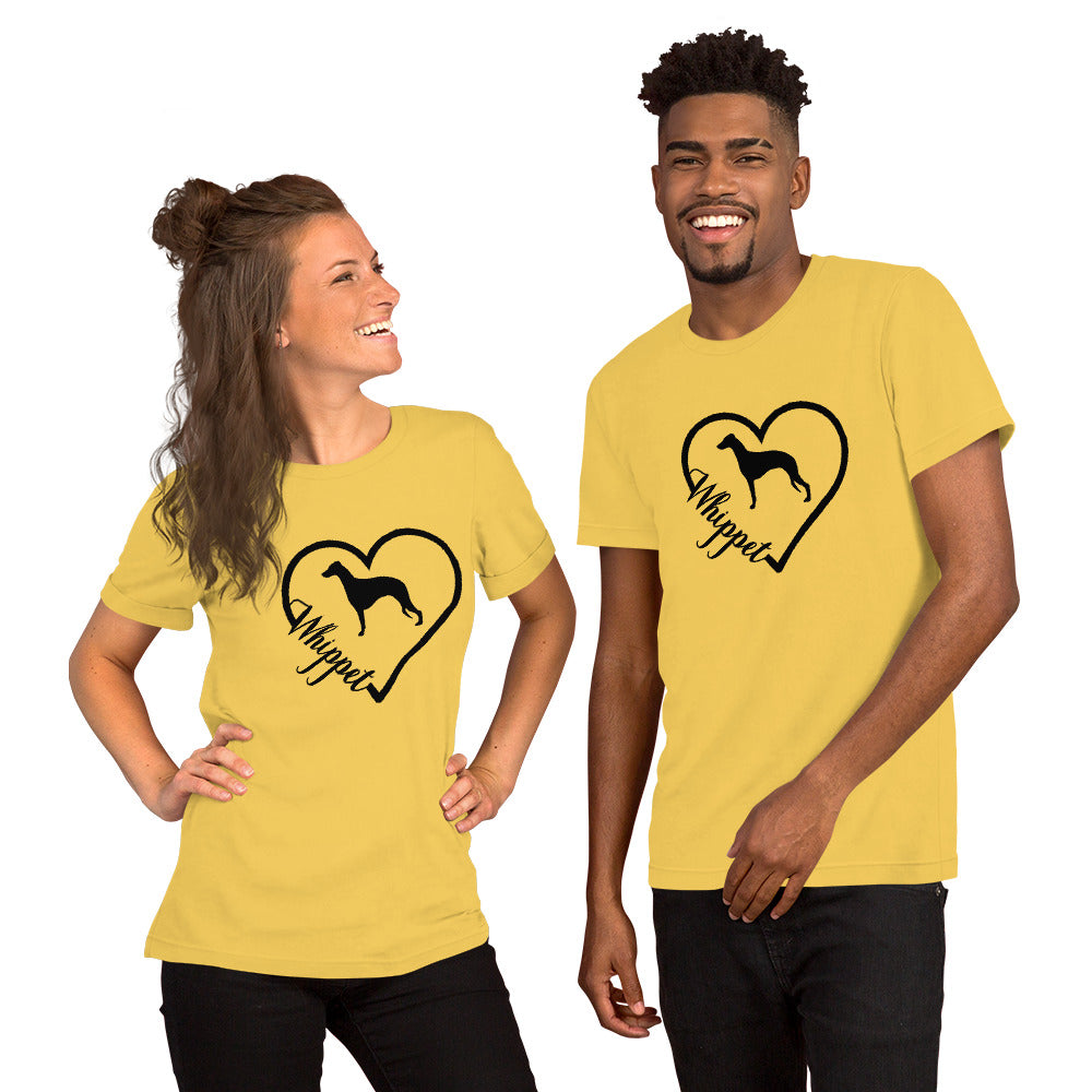 Whippet Heart Short-Sleeve Unisex T-Shirt