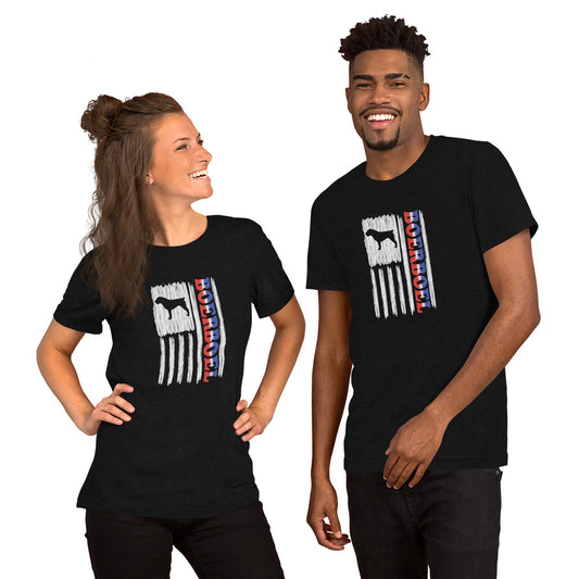 Boerboel Vertical Flag RWB Short-sleeve unisex t-shirt