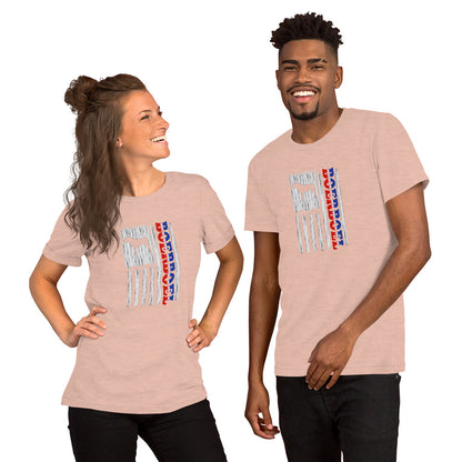 Boerboel Vertical Flag RWB Short-sleeve unisex t-shirt