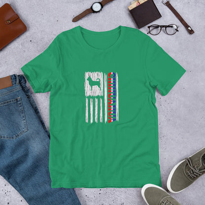 Chihuahua Vertical Flag RWB Short-sleeve unisex t-shirt